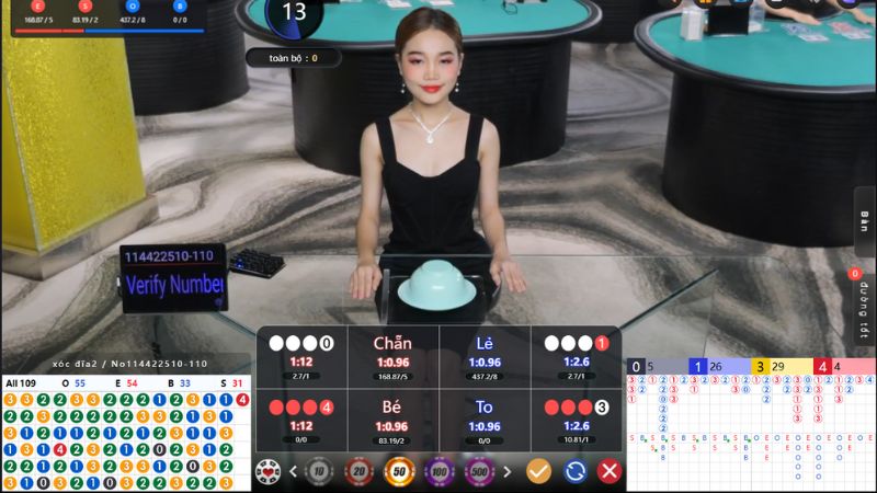 Xóc đĩa livestream đỉnh cao - Trải nghiệm chân thực tại Dream86 1 Giao diện chơi xóc đĩa livestream cùng dealer xinh đẹp